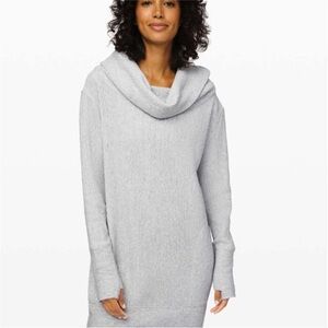 Lululemon Along the Way Dress Heathered Core Ultra Light Grey Size XS